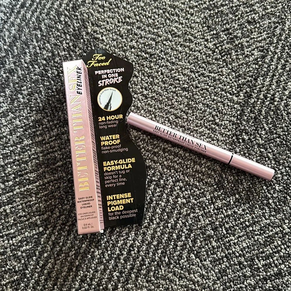 Too Faced Better Than Sex Waterproof Liquid Eyeliner Deepest Black